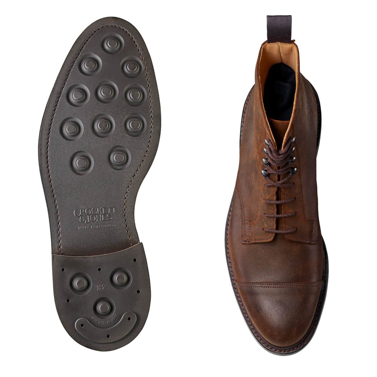 Coniston Dark Brown Rough-Out Suede | Crockett & Jones