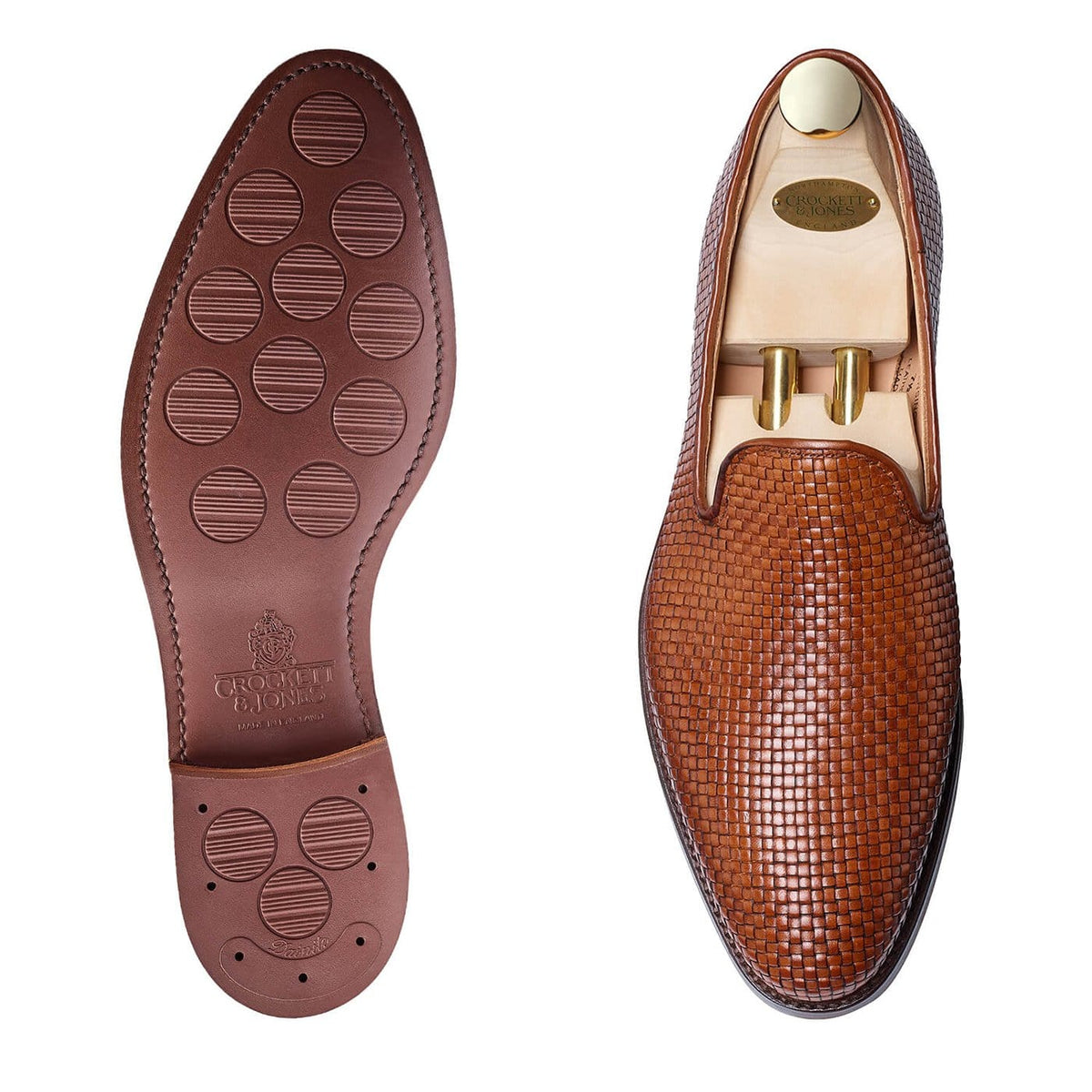 Kensington Tan Woven Calf | Crockett & Jones – Crockett & Jones EU