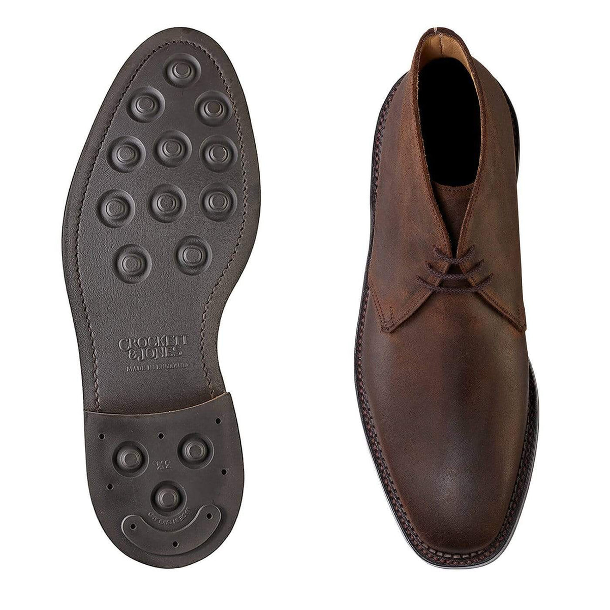 Molton Dark Brown Rough-Out Suede | Crockett & Jones – Crockett