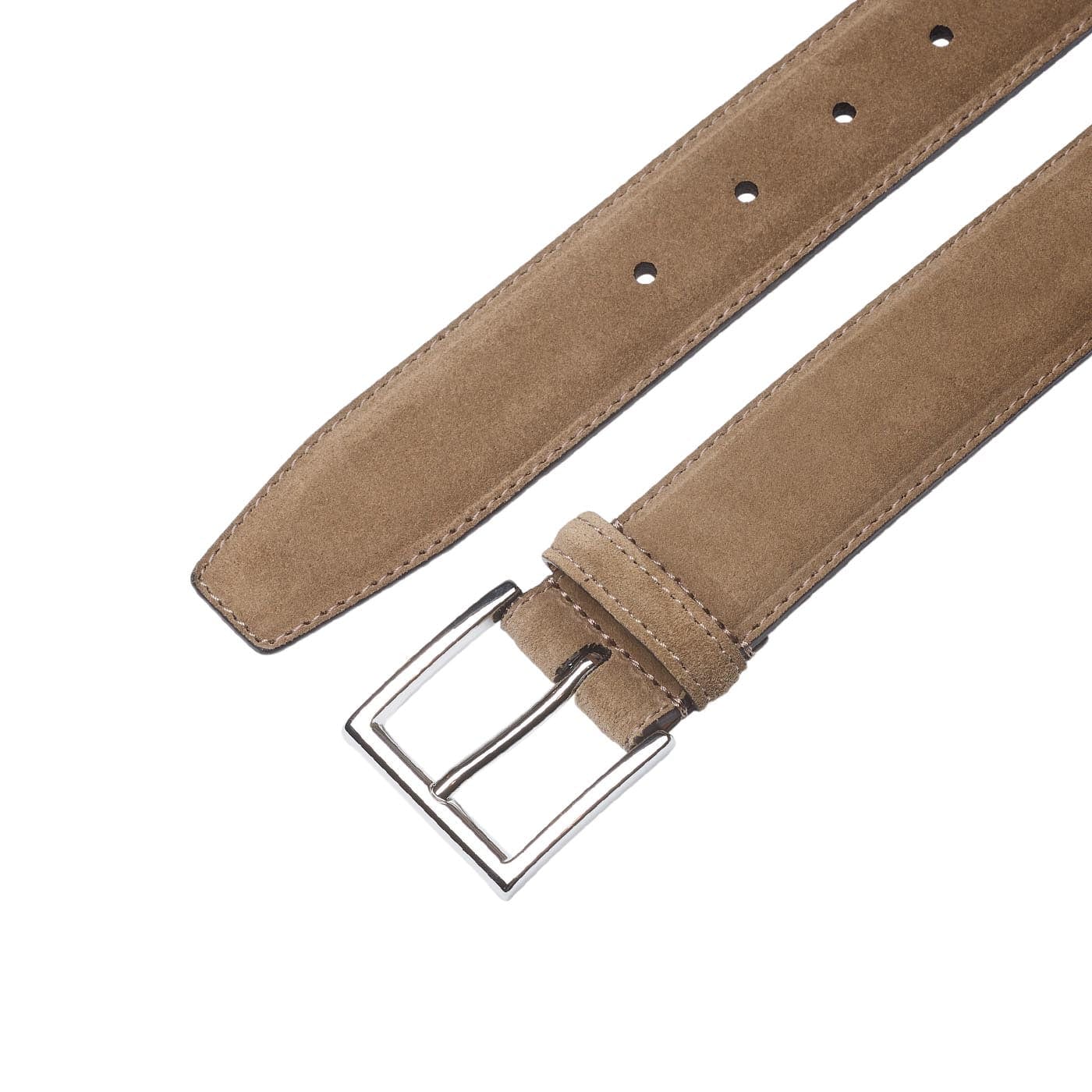 crockett & jones Belt - Suede Khaki Suede