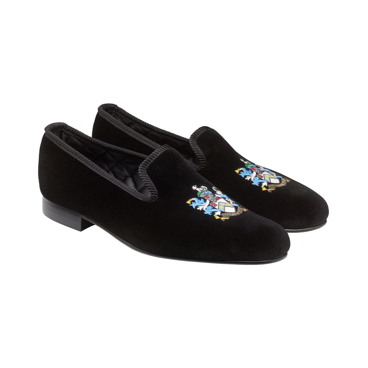 crockett & jones Bond Coat of Arms Black Velvet