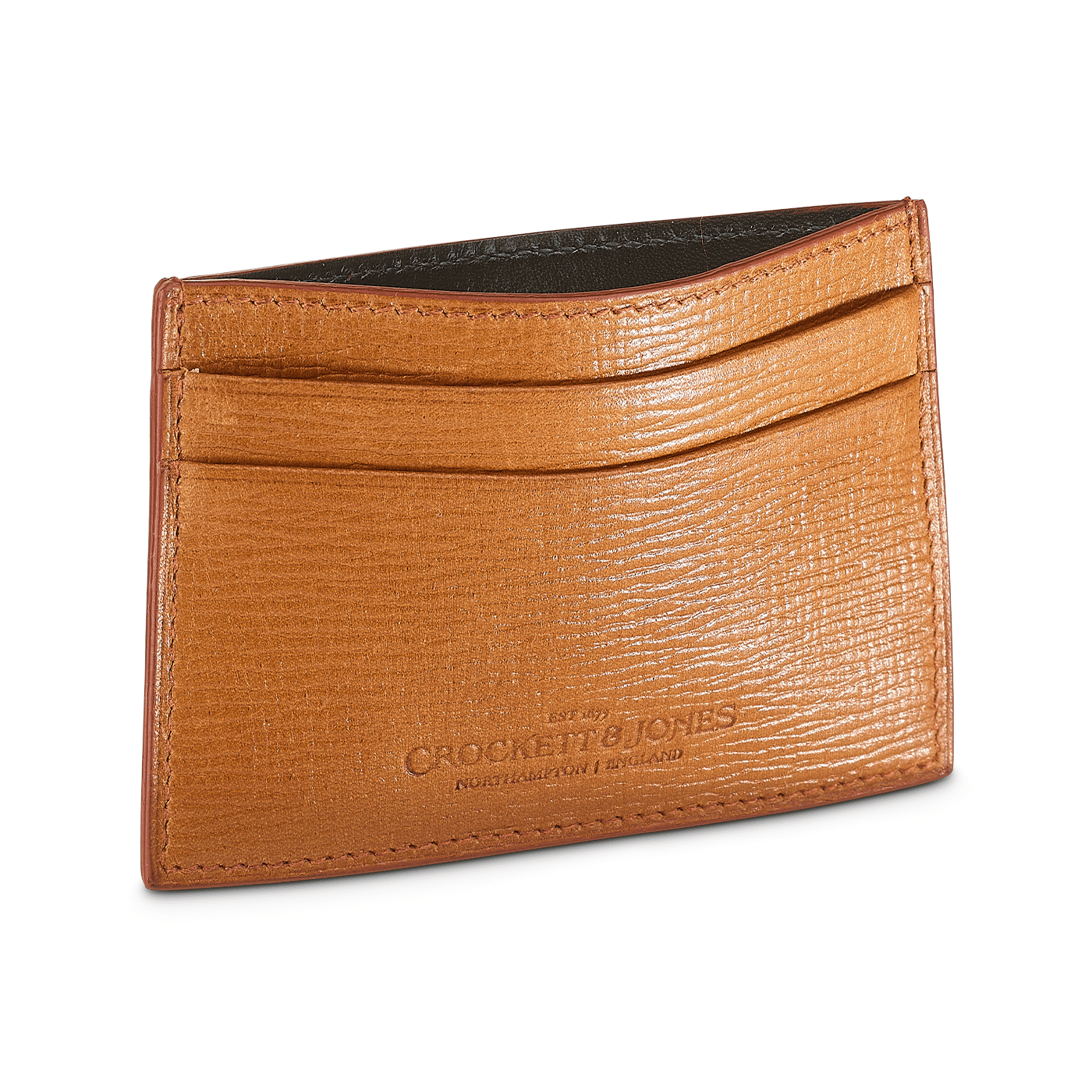 crockett & jones Card Holder Willow Grain Tan Willow Grain