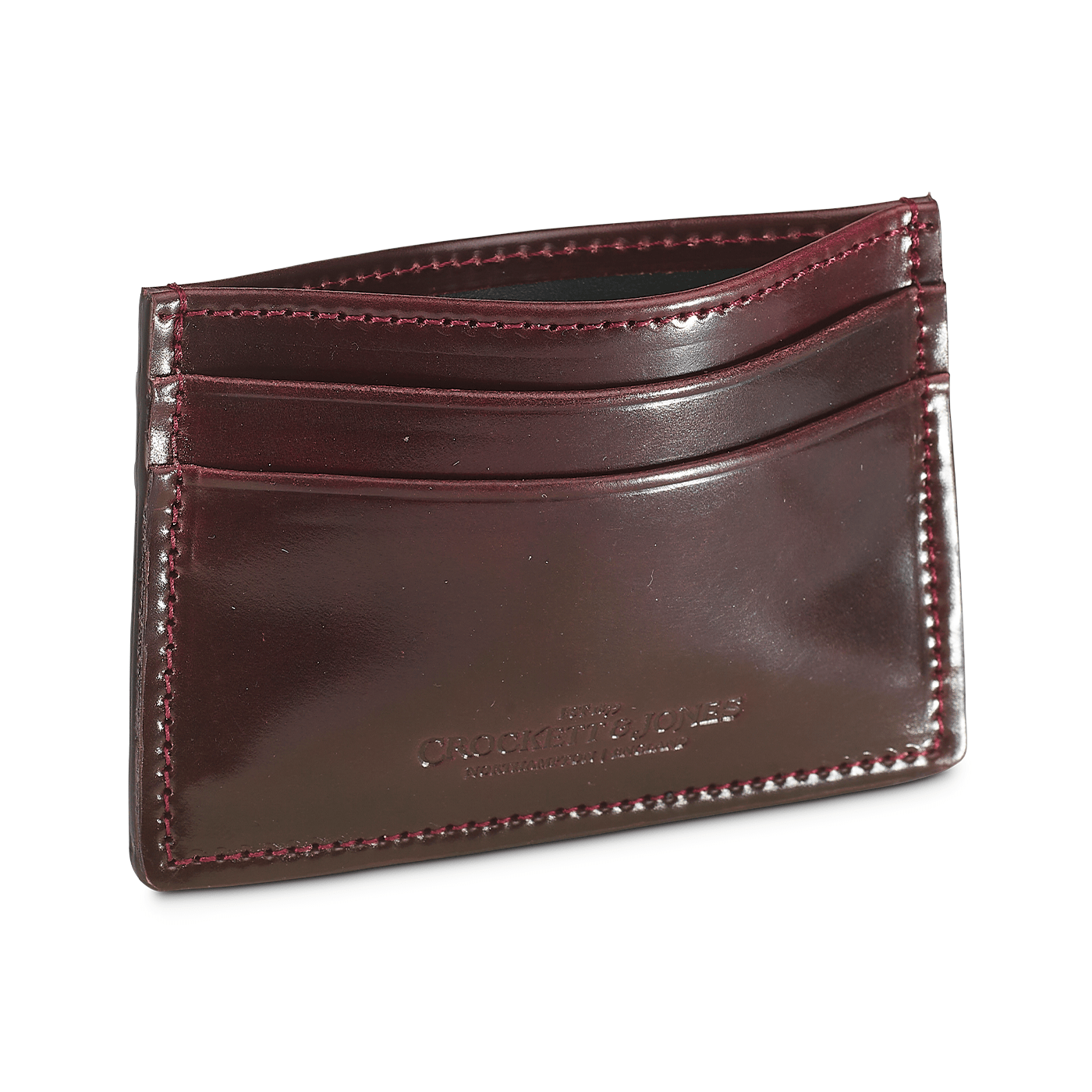 crockett & jones Card Holder Cordovan Burgundy Shell Cordovan