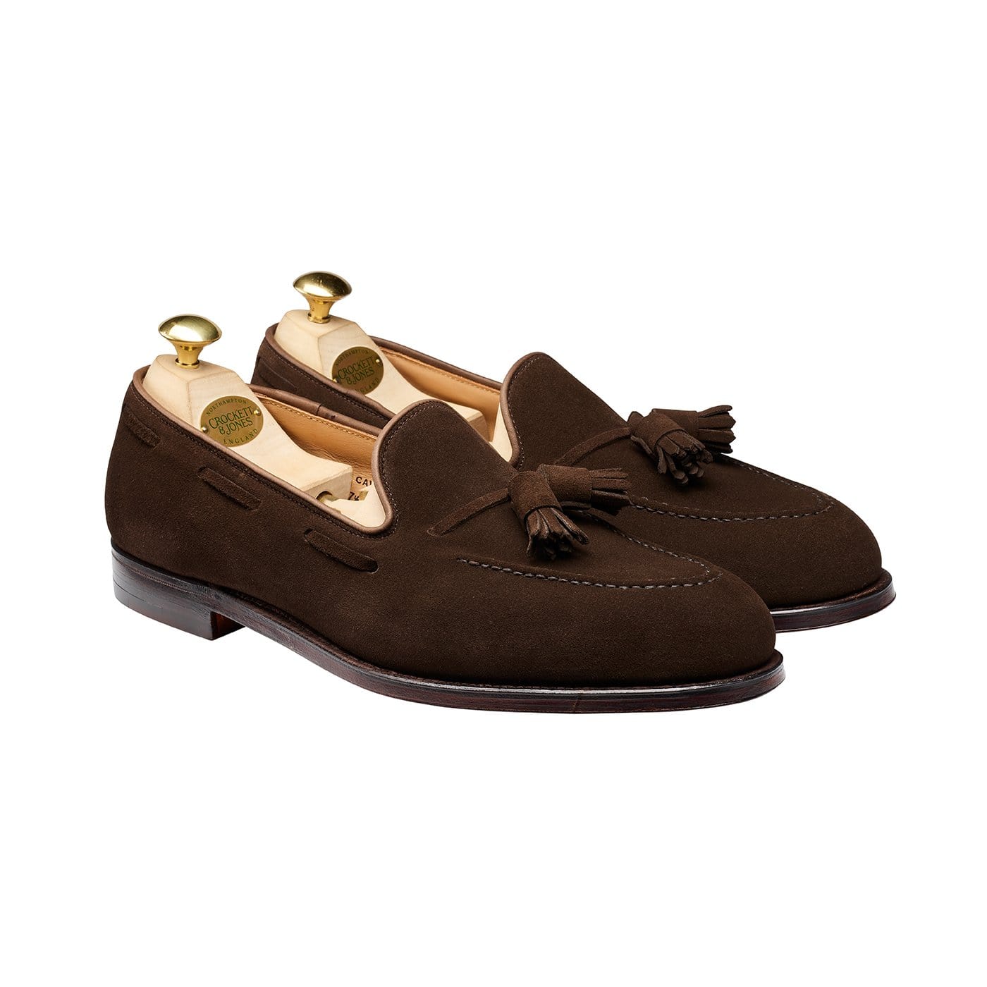 crockett & jones Cavendish Dark Brown Calf Suede