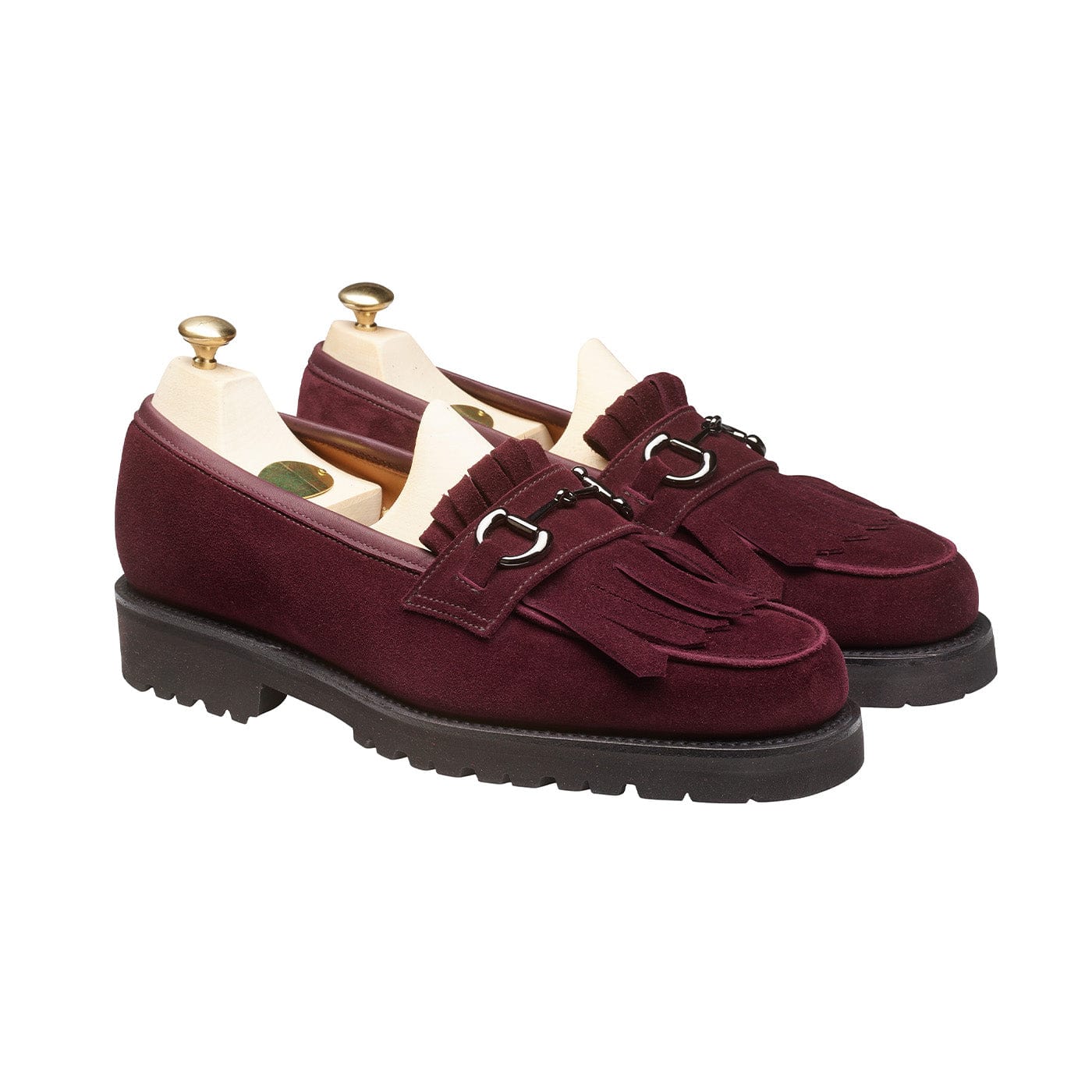 crockett & jones Clara Plum Calf Suede