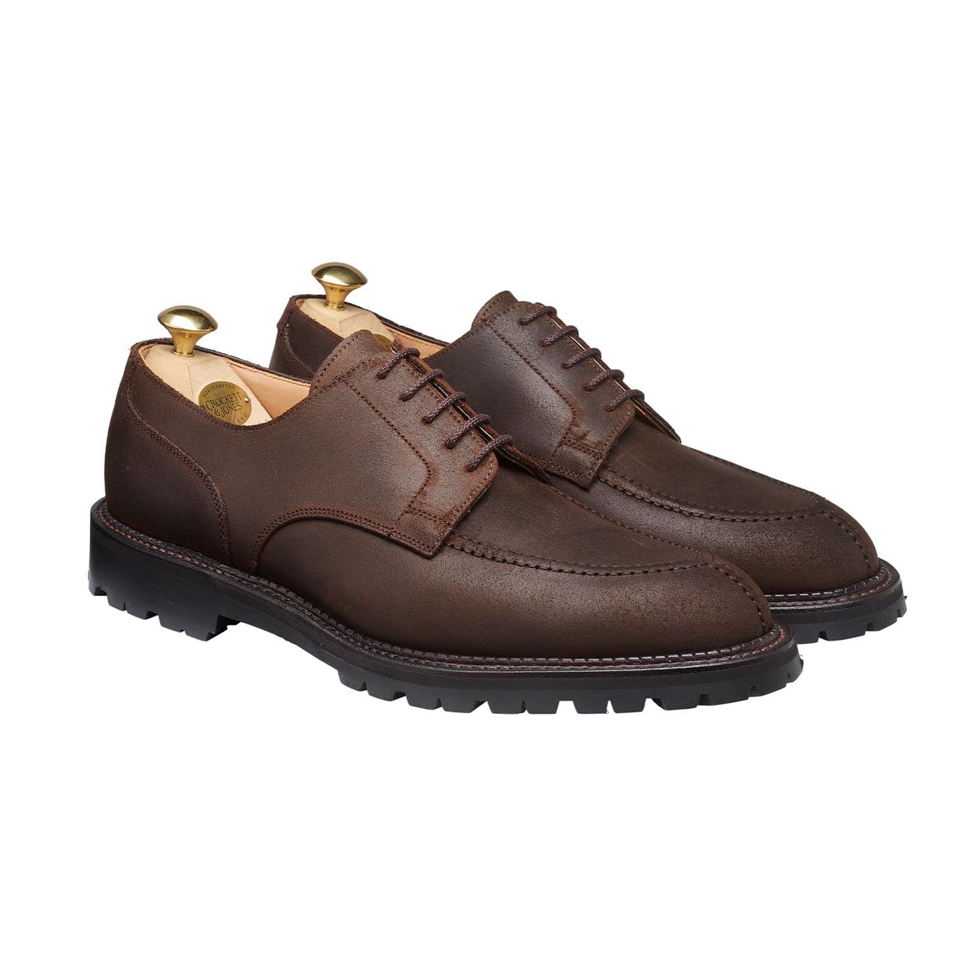 crockett & jones Denver Dark Brown Rough-Out Suede