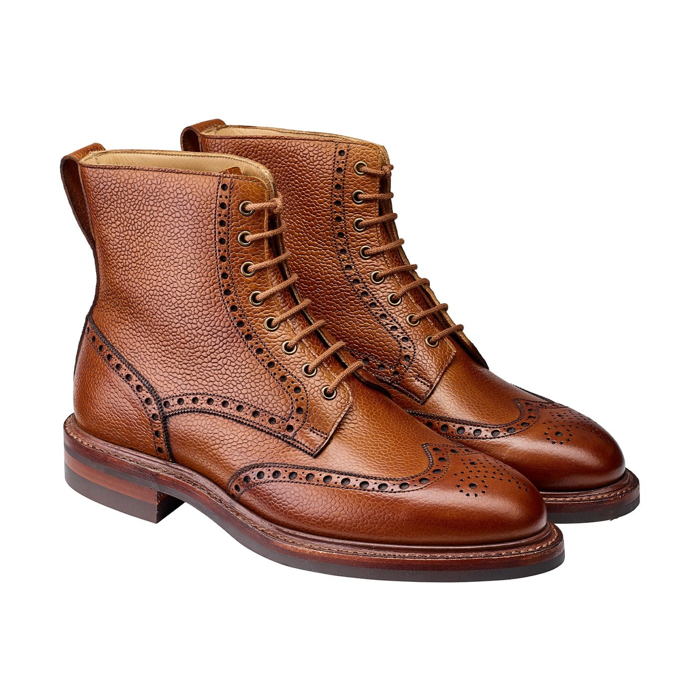 crockett & jones Grace 2 Tan Scotch Grain
