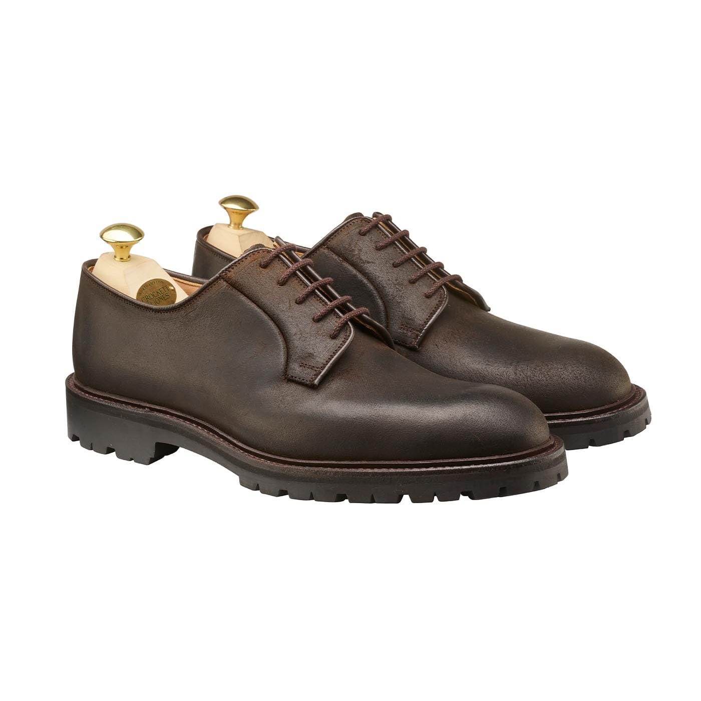 crockett & jones Lanark 3 Dark Brown Rough-Out Suede