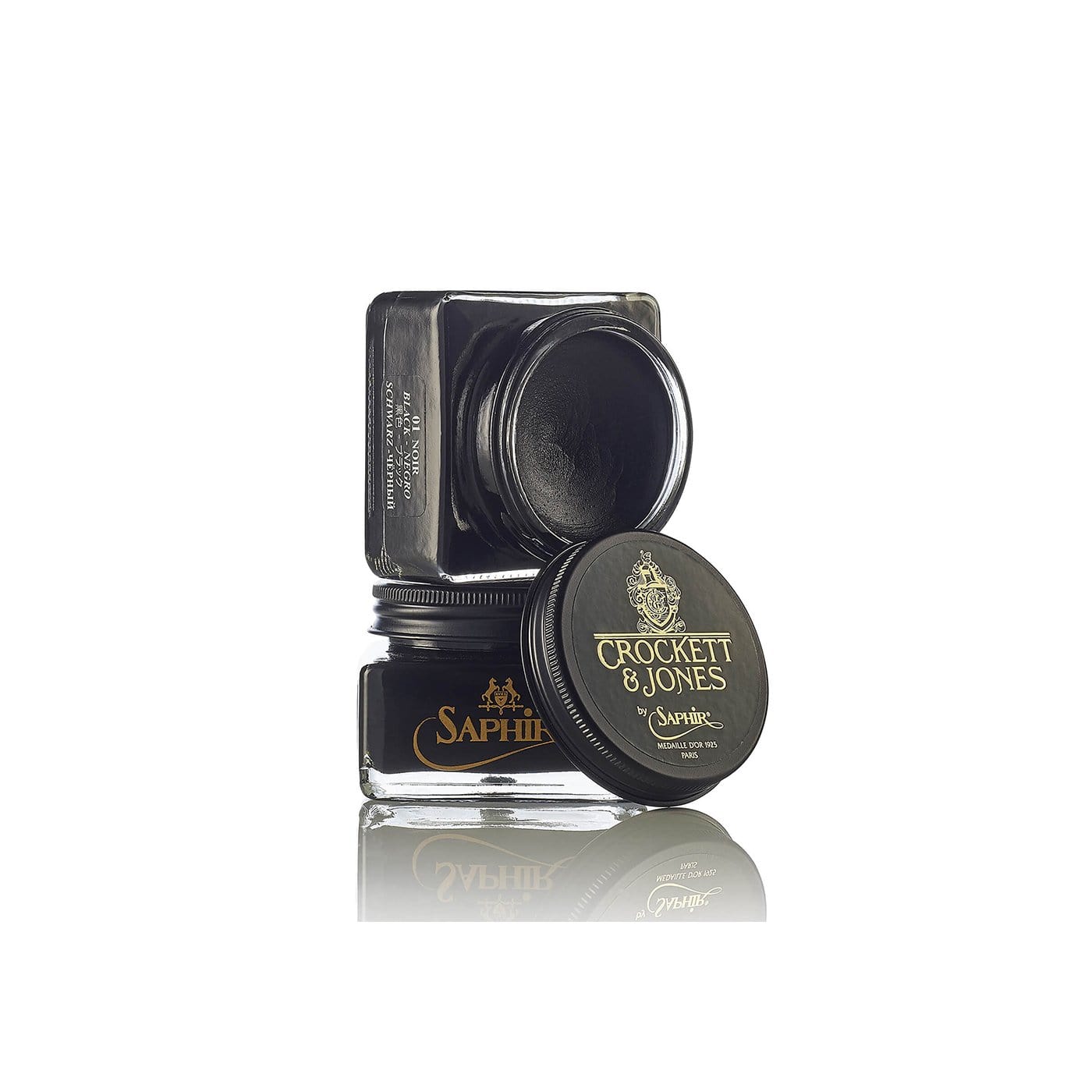 crockett & jones Pommadier Shoe Cream - Black(01) 75ml
