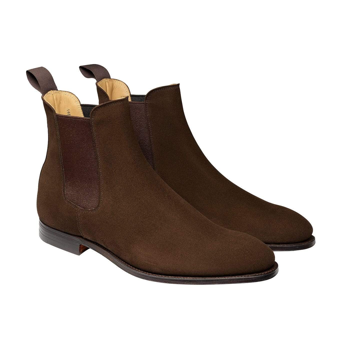 crockett & jones Bonnie Dark Brown Calf Suede
