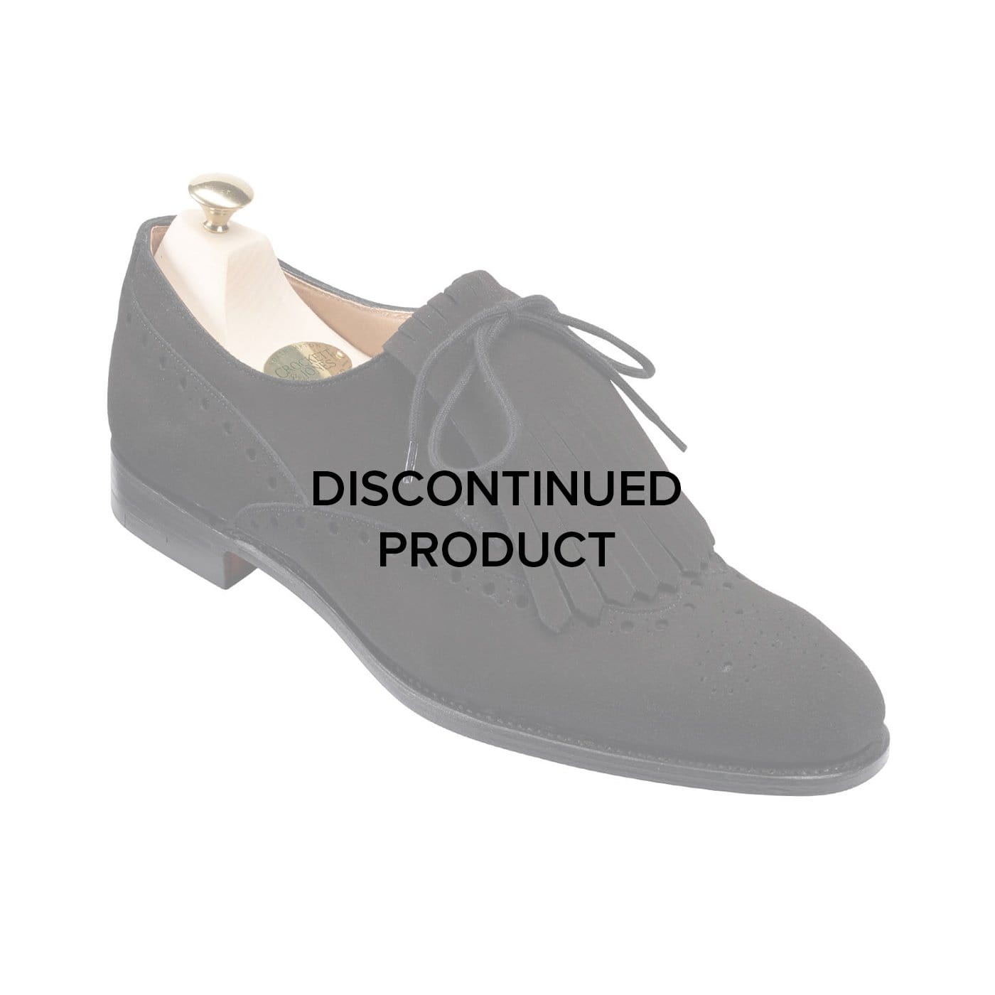 crockett & jones Jessica Black Calf Suede