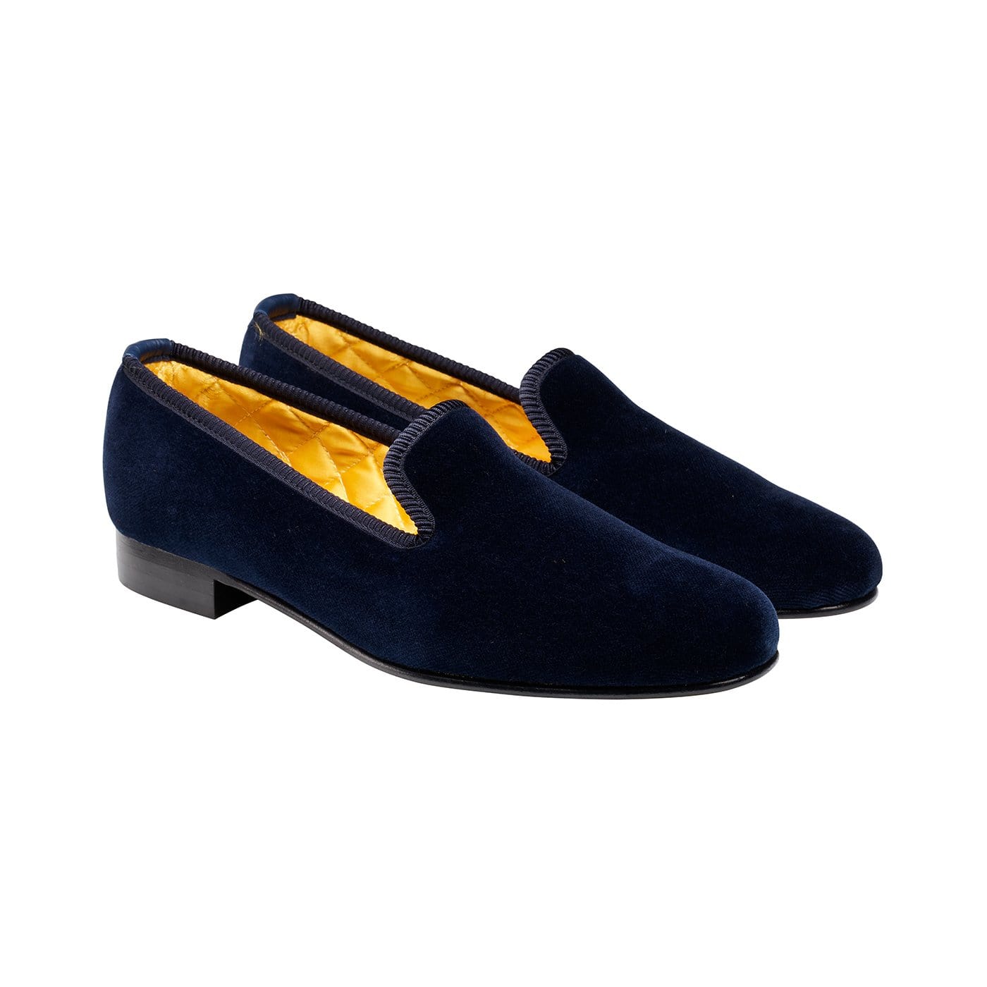 Plain Albert Navy Velvet Womens